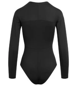 Dakine Women's HD Long Sleeve UPF 50 One Piece Swimsuit -Optimal Swimming Equipment 7476061503656 black 9a