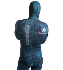 CRESSI 3.5mm Tokugawa Open Cell Hooded Two Piece Wetsuit -Optimal Swimming Equipment 7484568469672 bluecamo 3a