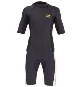 Billabong Kids' 2/2mm Absolute Back Zip Short Sleeve Springsuit
