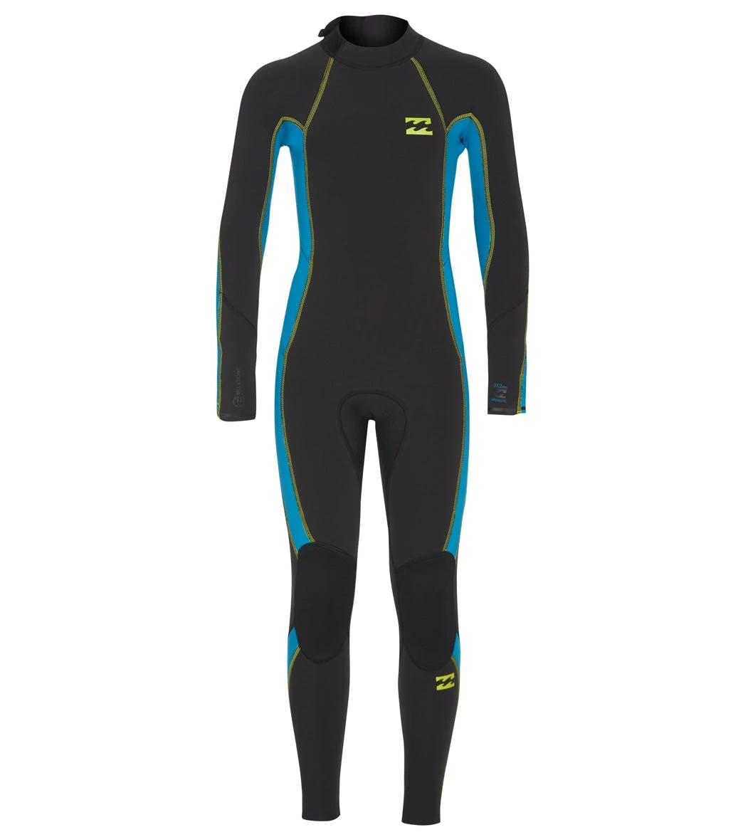 Billabong Kids' 3/2mm Absolute Back Zip Fullsuit Wetsuit 3 Billabong Kids' 3/2mm Absolute Back Zip Fullsuit Wetsuit