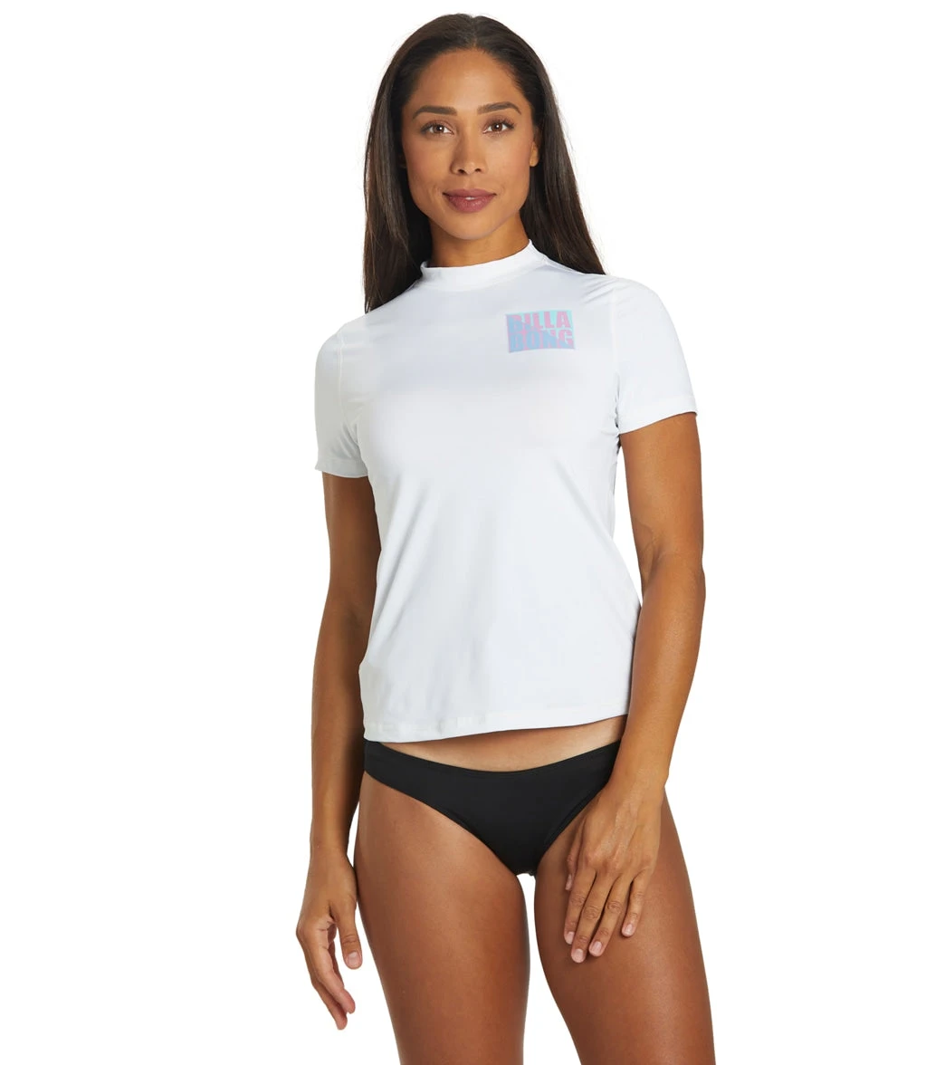 Billabong Women's Core Loose Fit Short Sleeve UPF 50 Surf Shirt 3 Billabong Women's Core Loose Fit Short Sleeve UPF 50 Surf Shirt