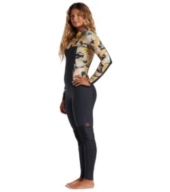 Billabong Women's 4/3mm Salty Dayz Chest Zip Fullsuit Wetsuit -Optimal Swimming Equipment 7490837250216 junglenight 2a