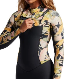 Billabong Women's 4/3mm Salty Dayz Chest Zip Fullsuit Wetsuit -Optimal Swimming Equipment 7490837250216 junglenight 4a