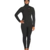 Billabong Women's 5/4mm Synergy Hood Chest Zip Fullsuit Wetsuit -Optimal Swimming Equipment 7490838134952 wildblack 1a