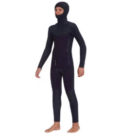 Billabong Youth 5/4mm Absolute Chest Zip Hooded Fullsuit Wetsuit -Optimal Swimming Equipment 7492491444392 military 3a