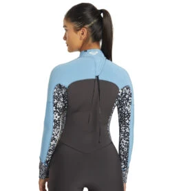 Roxy Women's 4/3mm Swell Series Back Zip Fullsuit Wetsuit 12 Roxy Women's 4/3mm Swell Series Back Zip Fullsuit Wetsuit -Optimal Swimming Equipment 7499384619176 jetboyblue 5a