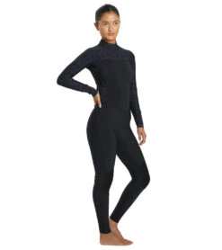 Roxy Women's 3/2mm Swell Series GBS Back Zip Fullsuit Wetsuit 10 Roxy Women's 3/2mm Swell Series GBS Back Zip Fullsuit Wetsuit -Optimal Swimming Equipment 7499384946856 black 3a