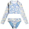 Roxy Girls' Adventurous Beachy Girl Long Sleeve Rashguard Set (Big Kid) -Optimal Swimming Equipment 7502956953768 alluredaisydotss 1a