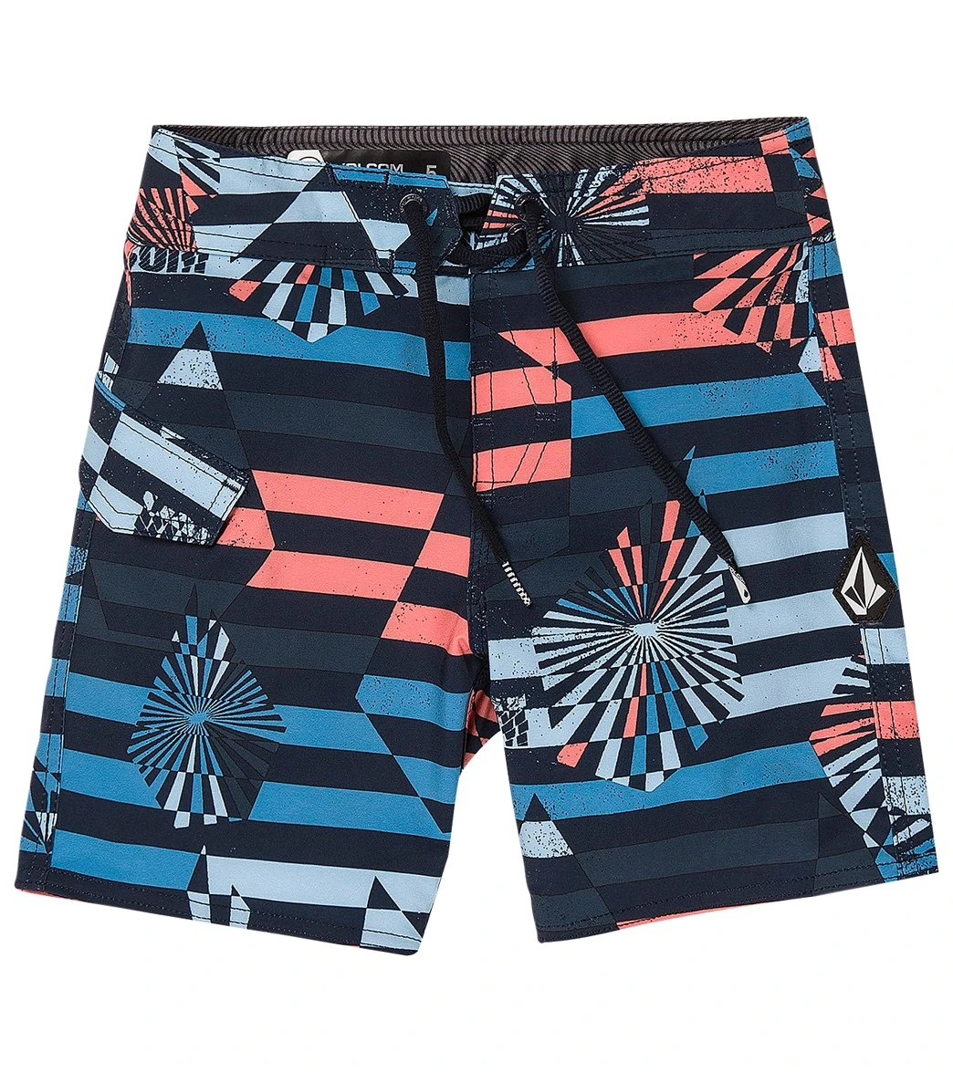 Volcom Boys' Mod Stone Stripe Boardshorts (Toddler, Little Kid) 3 Volcom Boys' Mod Stone Stripe Boardshorts (Toddler, Little Kid)
