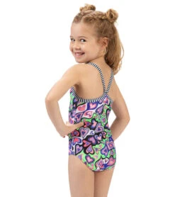 Girls' I Heart U One Piece Swimsuit (Toddler, Little Kid) 7 Girls' I Heart U One Piece Swimsuit (Toddler, Little Kid) -Optimal Swimming Equipment 7508555104424 iheartu 2a