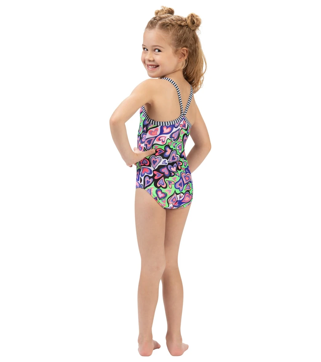 Girls' I Heart U One Piece Swimsuit (Toddler, Little Kid) 6 Girls' I Heart U One Piece Swimsuit (Toddler, Little Kid) - Image 4