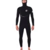 Rip Curl Men's 4/3mm E-Bomb Long Sleeve Zip Free Hooded Fullsuit Wetsuit -Optimal Swimming Equipment 7510130491560 black 1a