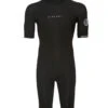 Rip Curl Men's 2/2mm Dawn Patrol Short Sleeve Back Zip Springsuit Wetsuit -Optimal Swimming Equipment 7510131015848 black 1a