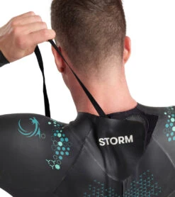 Arena Men's Storm Wetsuit -Optimal Swimming Equipment 7529996681384 coralblueblack 4a