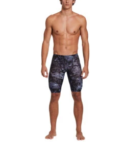 Nike Men's HydraStrong Multi Print Jammer Swimsuit -Optimal Swimming Equipment 7547163377832 irongrey 4a