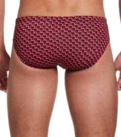 Nike Men's Drippy Check Brief Swimsuit -Optimal Swimming Equipment 7547167998120 universityred 2a