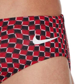 Nike Men's Drippy Check Brief Swimsuit -Optimal Swimming Equipment 7547167998120 universityred 4a