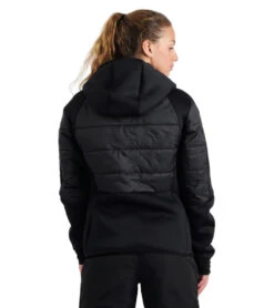 Arena Unisex Team Half-Quilted Hooded Front Zip Jacket 17 Arena Unisex Team Half-Quilted Hooded Front Zip Jacket -Optimal Swimming Equipment 7577681952936 black 4a