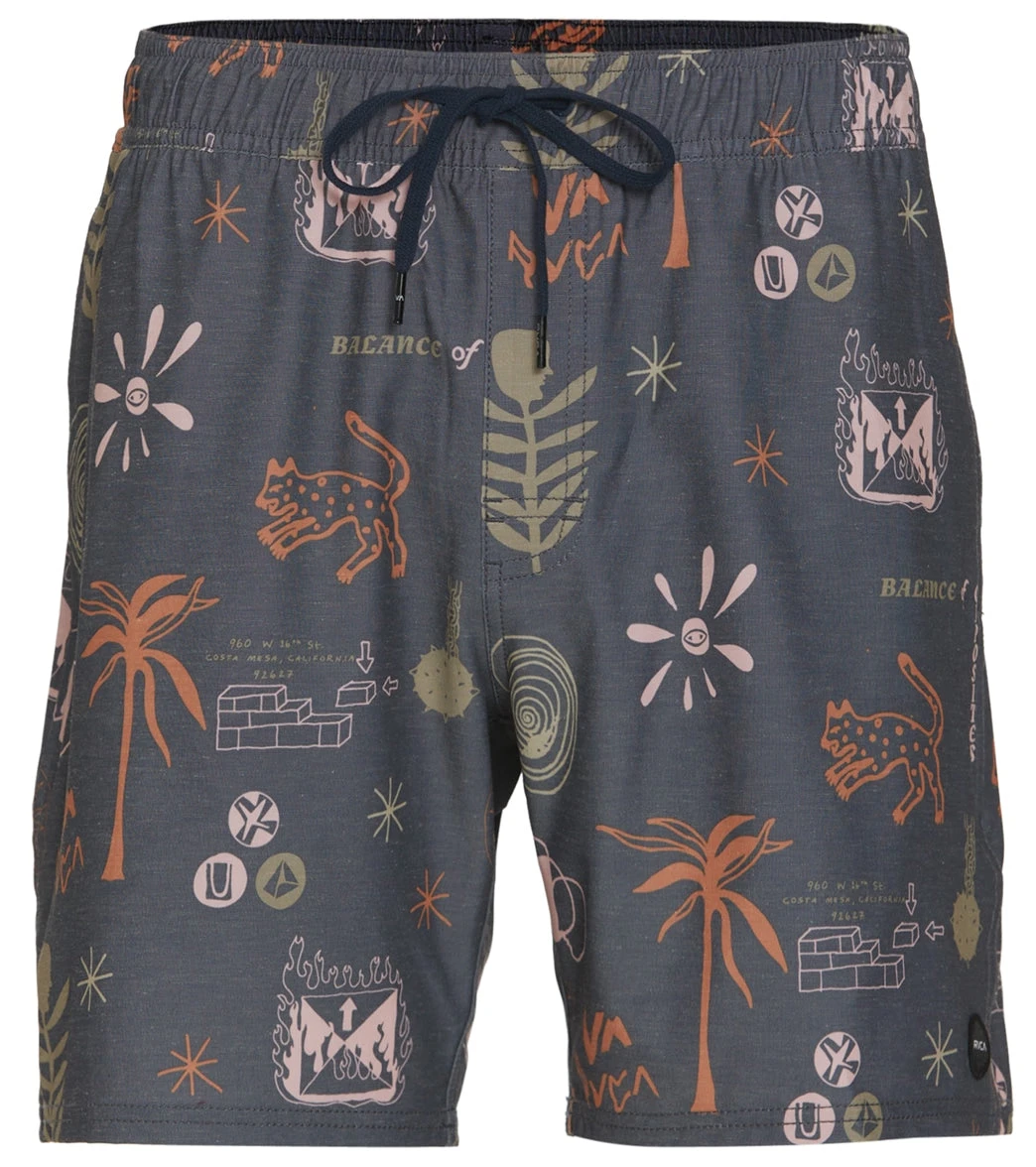 RVCA Men's 17" Wild Card Swim Trunks 3 RVCA Men's 17" Wild Card Swim Trunks