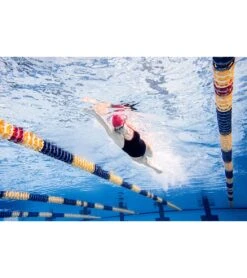 HydroLast Piped Thin Strap One Piece Swimsuit -Optimal Swimming Equipment 7595852628136 blackmaroon 6a