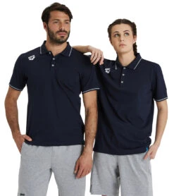 Arena Unisex Team Solid Cotton Short Sleeve Polo 20 Arena Unisex Team Solid Cotton Short Sleeve Polo -Optimal Swimming Equipment 7596256428200 navy 7a