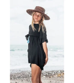 Girls' Sea Breeze Kaftan 7 Girls' Sea Breeze Kaftan -Optimal Swimming Equipment 7600909680808 black 3a