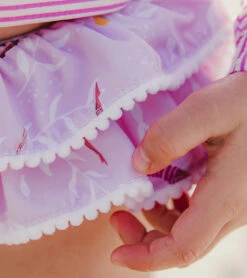 Girls' Diving Diva Long Sleeve Two Piece Rashguard Set (Baby, Toddler, Little Kid) -Optimal Swimming Equipment 7601446420648 pink 3a