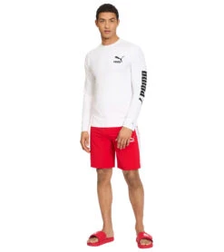 Puma Men's Quickdry Regular Fit Long Sleeve Rash Guard 9 Puma Men's Quickdry Regular Fit Long Sleeve Rash Guard -Optimal Swimming Equipment 7621703598248 pumawhite 3a
