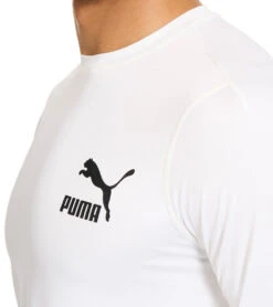 Puma Men's Quickdry Regular Fit Long Sleeve Rash Guard 10 Puma Men's Quickdry Regular Fit Long Sleeve Rash Guard -Optimal Swimming Equipment 7621703598248 pumawhite 4a