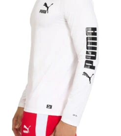 Puma Men's Quickdry Regular Fit Long Sleeve Rash Guard 11 Puma Men's Quickdry Regular Fit Long Sleeve Rash Guard -Optimal Swimming Equipment 7621703598248 pumawhite 5a