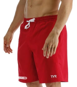 TYR Men's Guard Challenger X Swim Short -Optimal Swimming Equipment 7626579148968 red 4a