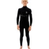 Rip Curl Youth 3/2MM Flashbomb 32Gb Chest Zip Fullsuit Wetsuit -Optimal Swimming Equipment 7628056330408 black 1a