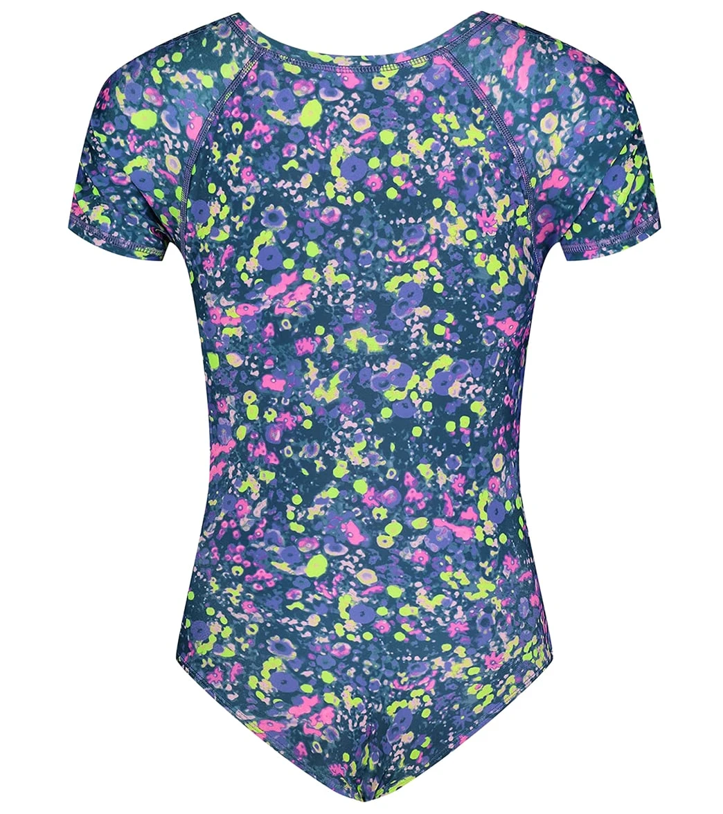 Under Armour Girls' UA Micro Meadow Short Sleeve One Piece Swimsuit (Toddler, Little Kid) 4 Under Armour Girls' UA Micro Meadow Short Sleeve One Piece Swimsuit (Toddler, Little Kid) - Image 2