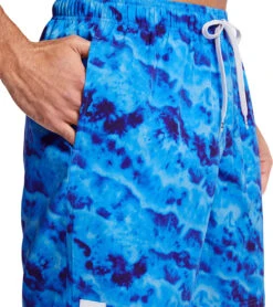 Under Armour Men's UA Ridge Dye Swim Trunks -Optimal Swimming Equipment 7650528264360 glacierblue 5a