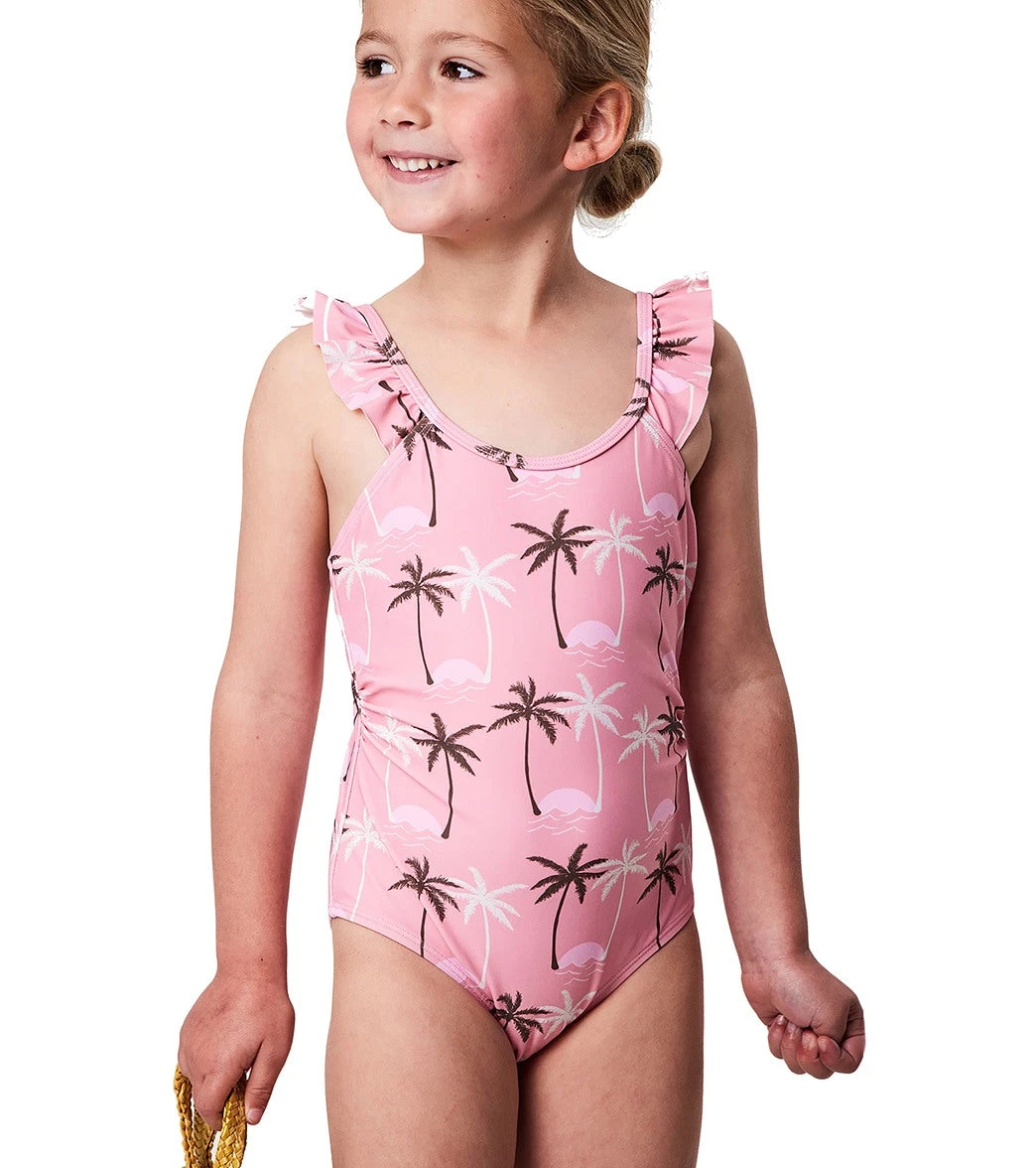 Girls' Palm Paradise Frill Strap One Piece Swimsuit (Toddler, Little Kid, Big Kid) 5 Girls' Palm Paradise Frill Strap One Piece Swimsuit (Toddler, Little Kid, Big Kid) - Image 3