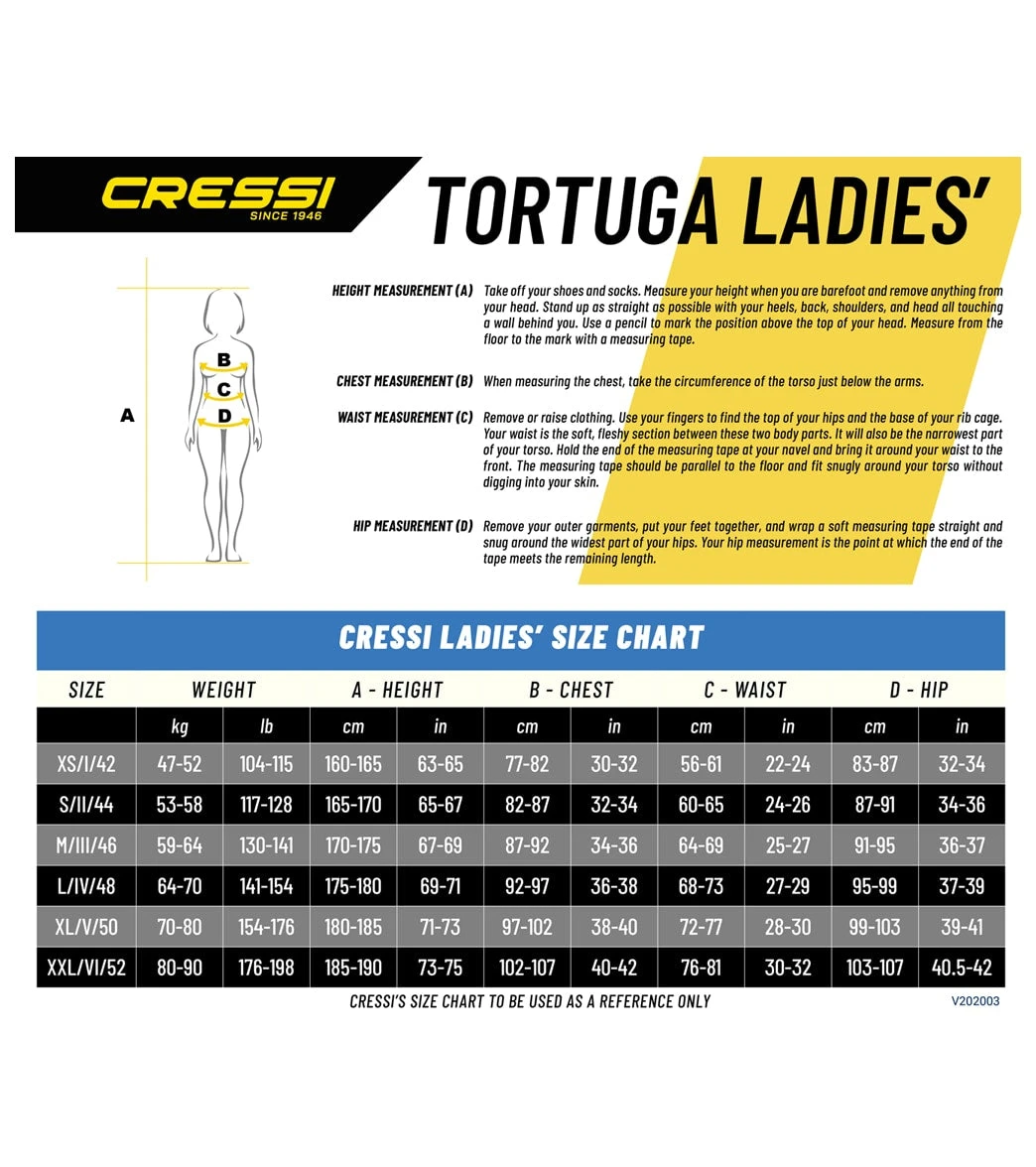 CRESSI Women's Tortuga 2.5MM Short Sleeve Springsuit Wetsuit 8 CRESSI Women's Tortuga 2.5MM Short Sleeve Springsuit Wetsuit - Image 6