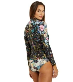 Johnny Was Women's Floral Peace Joy Surf Shirt -Optimal Swimming Equipment 7716790927528 multi 3a