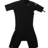 Quiksilver Youth 2/2mm Everyday Sessions Back Zip Short Sleeve Springsuit Wetsuit -Optimal Swimming Equipment 7716877435048 black 1a