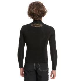 Quiksilver Youth 1.5mm Everyday Sessions Pullover Jacket -Optimal Swimming Equipment 7716877631656 black 3a