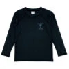 Boy's Single Fin Long Sleeve Rash Guard (Toddler, Little Kid, Big Kid) -Optimal Swimming Equipment 7717055529128 black 1a