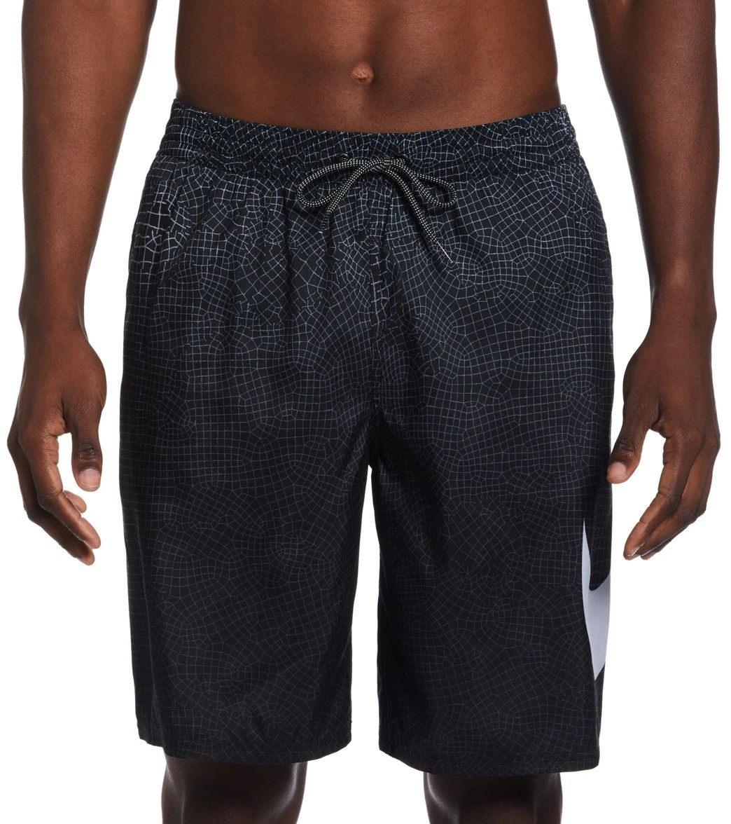 Nike Men's 20" Grid Swoosh Breaker Swim Trunks 3 Nike Men's 20" Grid Swoosh Breaker Swim Trunks
