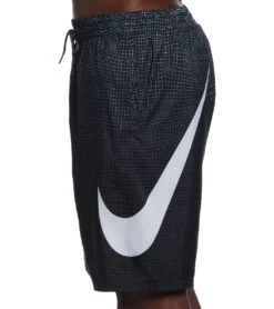 Nike Men's 20" Grid Swoosh Breaker Swim Trunks 9 Nike Men's 20" Grid Swoosh Breaker Swim Trunks -Optimal Swimming Equipment 7756927631528 black 3a