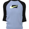 Nike Girls' Logo Hydro Short Sleeve Rashguard (Big Kid) -Optimal Swimming Equipment 7763489063080 cobaltbliss 1a