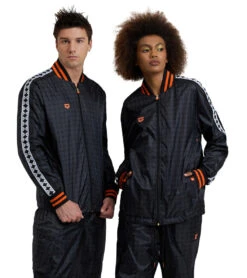 Arena Unisex 50th Anniversary Black Full Zip Jacket 14 Arena Unisex 50th Anniversary Black Full Zip Jacket -Optimal Swimming Equipment 7769067421864 blackmultiwhiteblack 5a