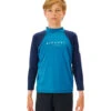 Rip Curl Boys' Shockwaves Long Sleeve Rashguard (Big Kid)