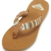 Roxy Women's Porto Raffia Flip Flops 2 Roxy Women's Porto Raffia Flip Flops -Optimal Swimming Equipment 7777952694440 fallleafmulti 1a