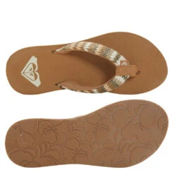 Roxy Women's Porto Raffia Flip Flops -Optimal Swimming Equipment 7777952694440 fallleafmulti 4a