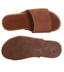 Roxy Women's Lanah Slide Sandals -Optimal Swimming Equipment 7777952792744 brown 4a