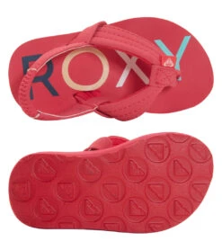 Roxy Girls' TW Vista III Flip Flops (Baby, Toddler) -Optimal Swimming Equipment 7777953022120 berry 4a