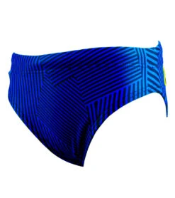 FINIS Boys' Maze Brief Swimsuit -Optimal Swimming Equipment 7781048549544 mazeblue 4a